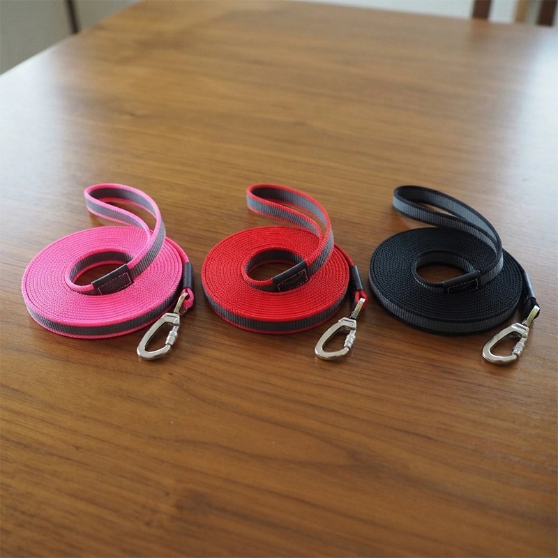 Laisse pour Chien rose rouge et noir 