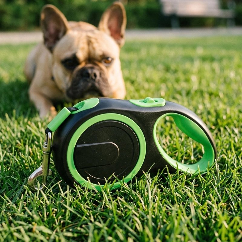 présentation d'une Laisse pour Chien verte 
